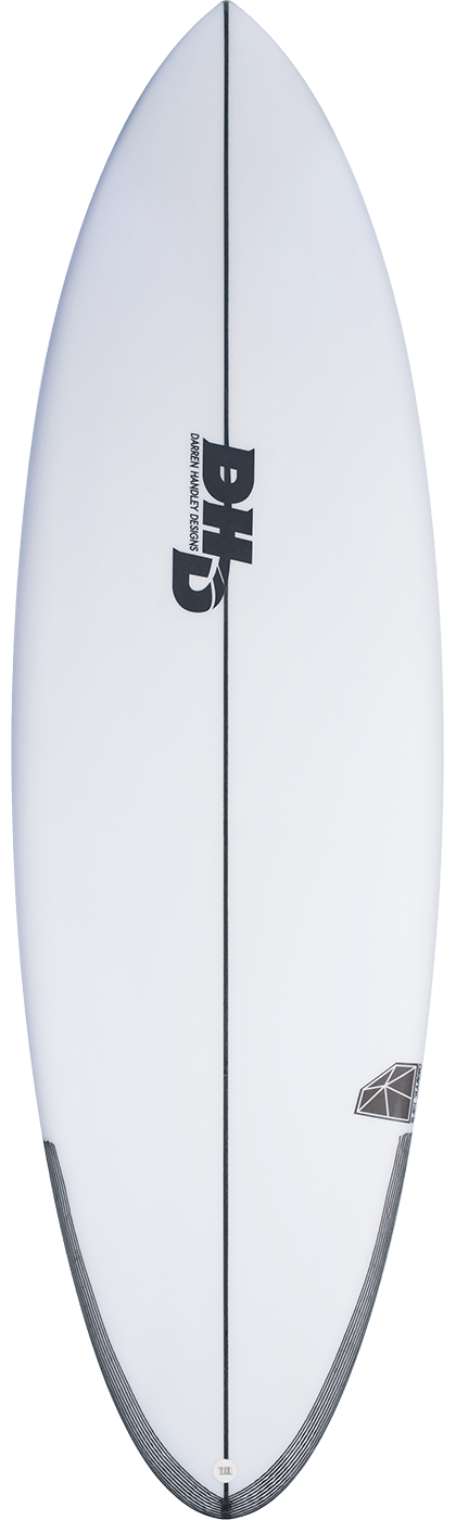 DHD BLACK DIAMOND SURFBOARD - POLYESTER