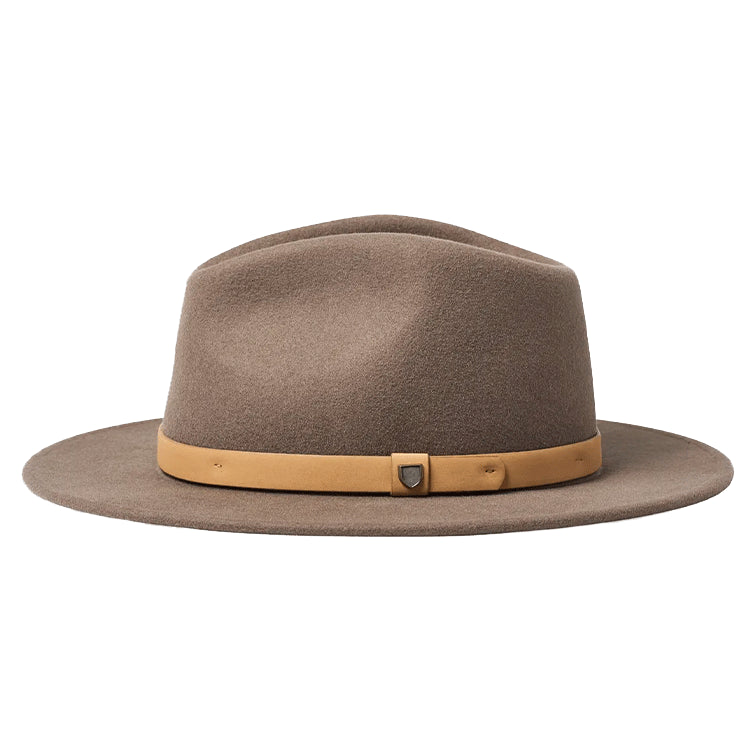 BRIXTON MESSER FEDORA HAT ADJUSTABLE - DESERT PALM/NATURAL BLEND