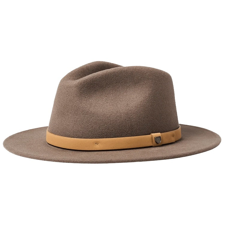 BRIXTON MESSER FEDORA HAT ADJUSTABLE - DESERT PALM/NATURAL BLEND