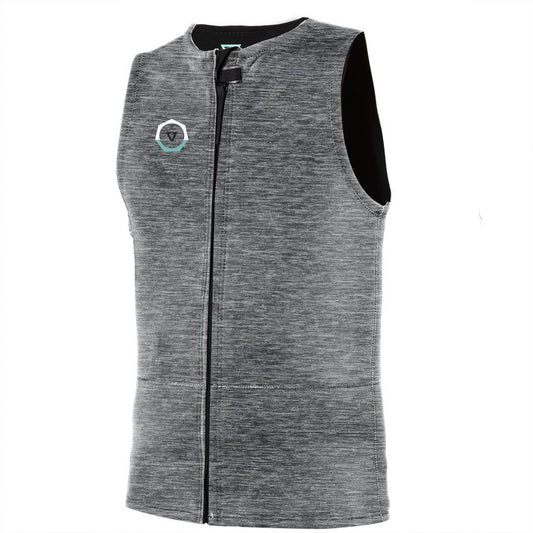 VISSLA DRAINER 2/2 FRONT ZIP WETSUIT VEST - GREY HEATHER - MW02ODFZ