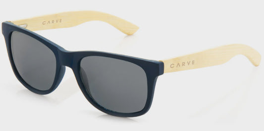 CARVE SUNGLASSES - BONDI NAVY/BAMBOO
