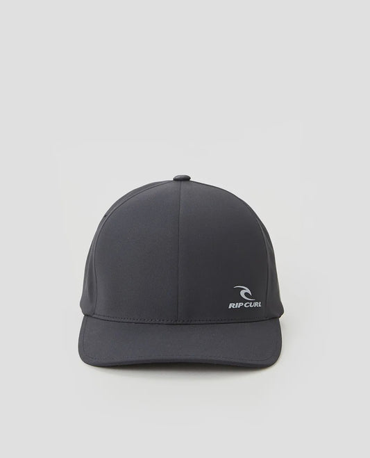 RIPCURL HYDRO DELTA FLEXFIT CAP - BLACK