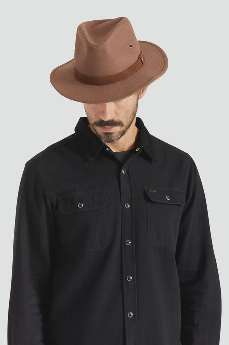 BRIXTON MESSER X ADVENTURE FEDORA- DESERT PALM