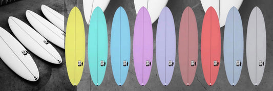 CHILLI MID-STRENGTH  TWIN TECH EPS SURFBOARD - FULL COLOUR