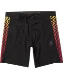 VISSLA TRIMLINE 17.5"BOARDSHORTS - BLACK FADE