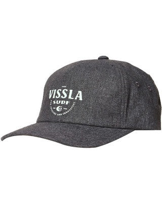 VISSLA Three Arch Eco Hemp Hat - BLACK HEATHER