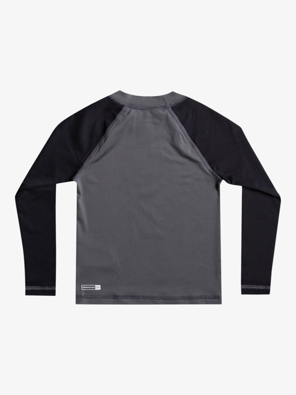 QUIKSILVER  NEXT GEN LS BOY RASH TOP - CHLORINE & SALT RESISTANT