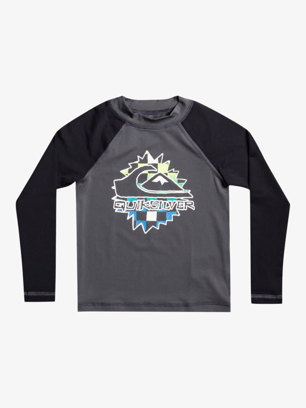 QUIKSILVER  NEXT GEN LS BOY RASH TOP - CHLORINE & SALT RESISTANT