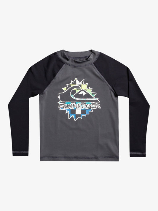 QUIKSILVER  NEXT GEN LS BOY RASH TOP - CHLORINE & SALT RESISTANT