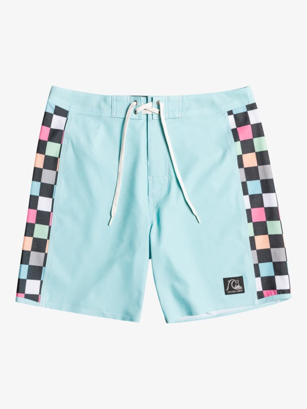 QUIKSILVER ORIGINAL ARCH 18" BOARDSHORT - ANGEL BLUE/RAINBOW SQUARES
