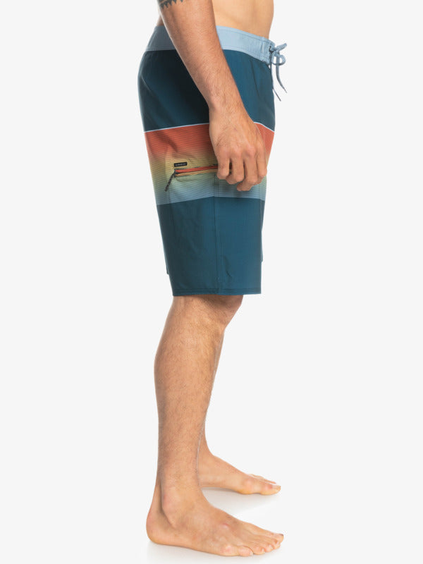 QUIKSILVER MENS SURFSILK SLAB 20" BOARDSHORTS - MAJOLICA BLUE