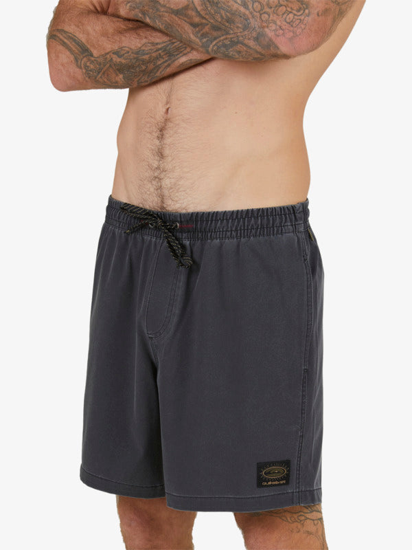 QUIKSILVER  MIKEY WRIGHT 17"- SWIM VOLLEY - BLACK