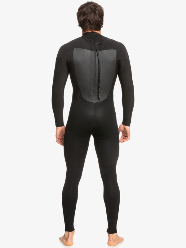 QUIKSILVER MENS PROLOGUE 3/2 BACK ZIP WETSUIT STEAMER - BLACK