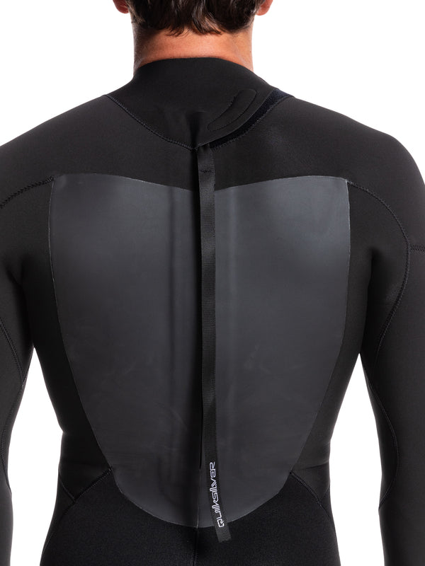 QUIKSILVER MENS PROLOGUE 3/2 BACK ZIP WETSUIT STEAMER - BLACK