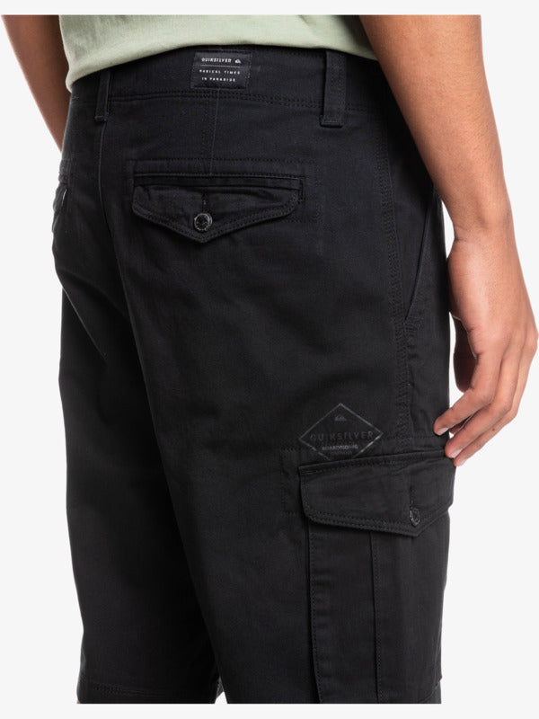 SALE CLEARANCE - QUIKSILVER WASHED BLACK ORGANIC BAGGY FIT JEANS