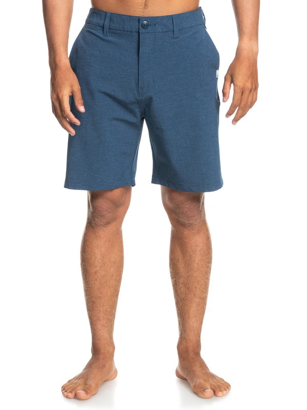 CLEARANCE - QUIKSILVER UNION CLOUD YARN MENS SHORTS - BLUE