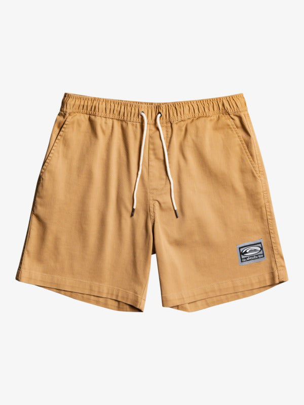 SALE - QUIKSILVER SATURN ELASTIC MENS SHORTS - TANNIN