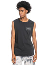 QUIKSILVER STEP BY STEP MUSCLE SHIRT - BLACK