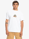 QUIKSILVER YOUNG MENS HARD CORE SS TEE - WHITE