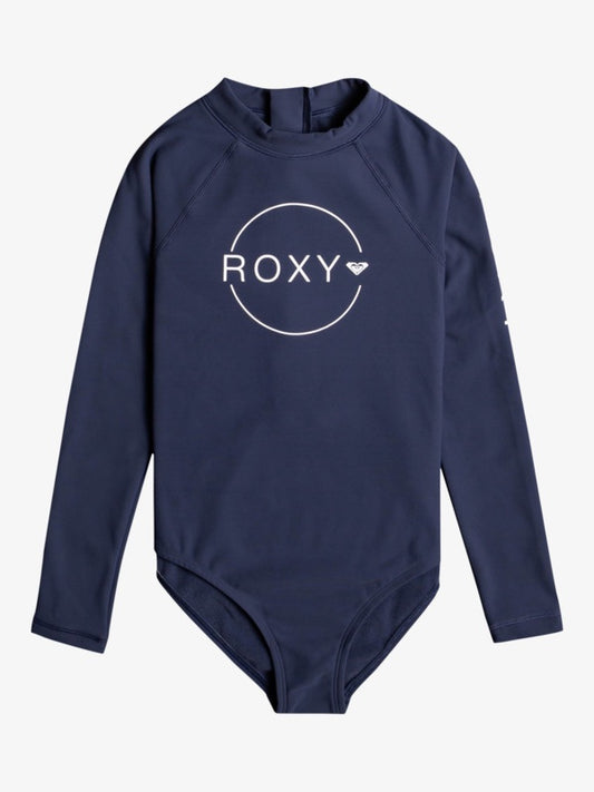ROXY GIRLS HEATER ONESIE  LS SWIM SUIT - MOOD INDIGO