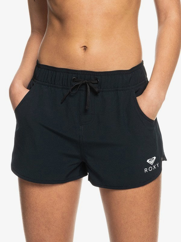 ROXY BASIC 2 INCH  BLACK  WOMENS BOARD SHORTS