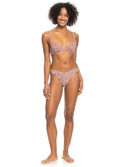 Rib-Knit Underwire Bikini Swim Top