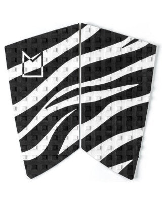 MODOM TWIN FIN TRACTION PAD - BLACK WILD