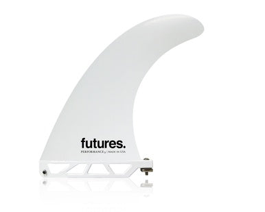 FUTURES 8.0" THERMOTECH PERFORMANCE SINGLE FIN - WHITE - SKU: 8184-304-12