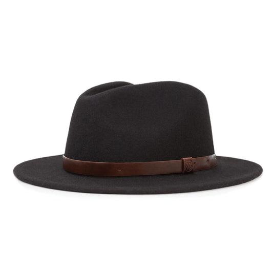 BRIXTON MESSER FEDORA HAT - BLACK & CYPRESS