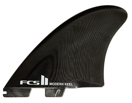 FCS II MODERN KEEL TWIN FINS - BLACK (PERFORMANCE - GLASS)