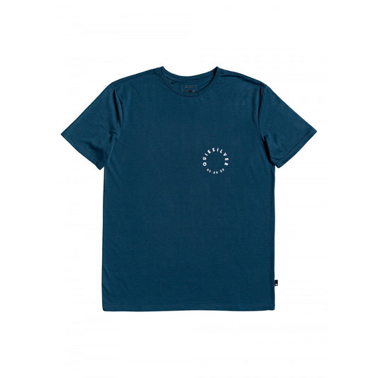 QUIKSILVER HIGHER GROUND MENS TEE - MAJOLICA BLUE