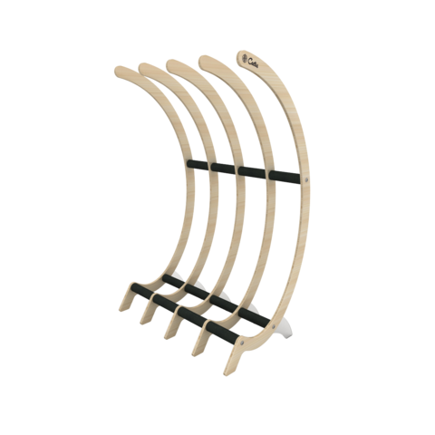 FREE STANDING SURFBOARD RACK - TIMBER - 4 BOARDS