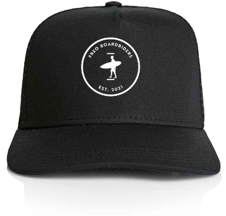 FREO BOARDRIDERS TRUCKER CAP - BLACK MESH