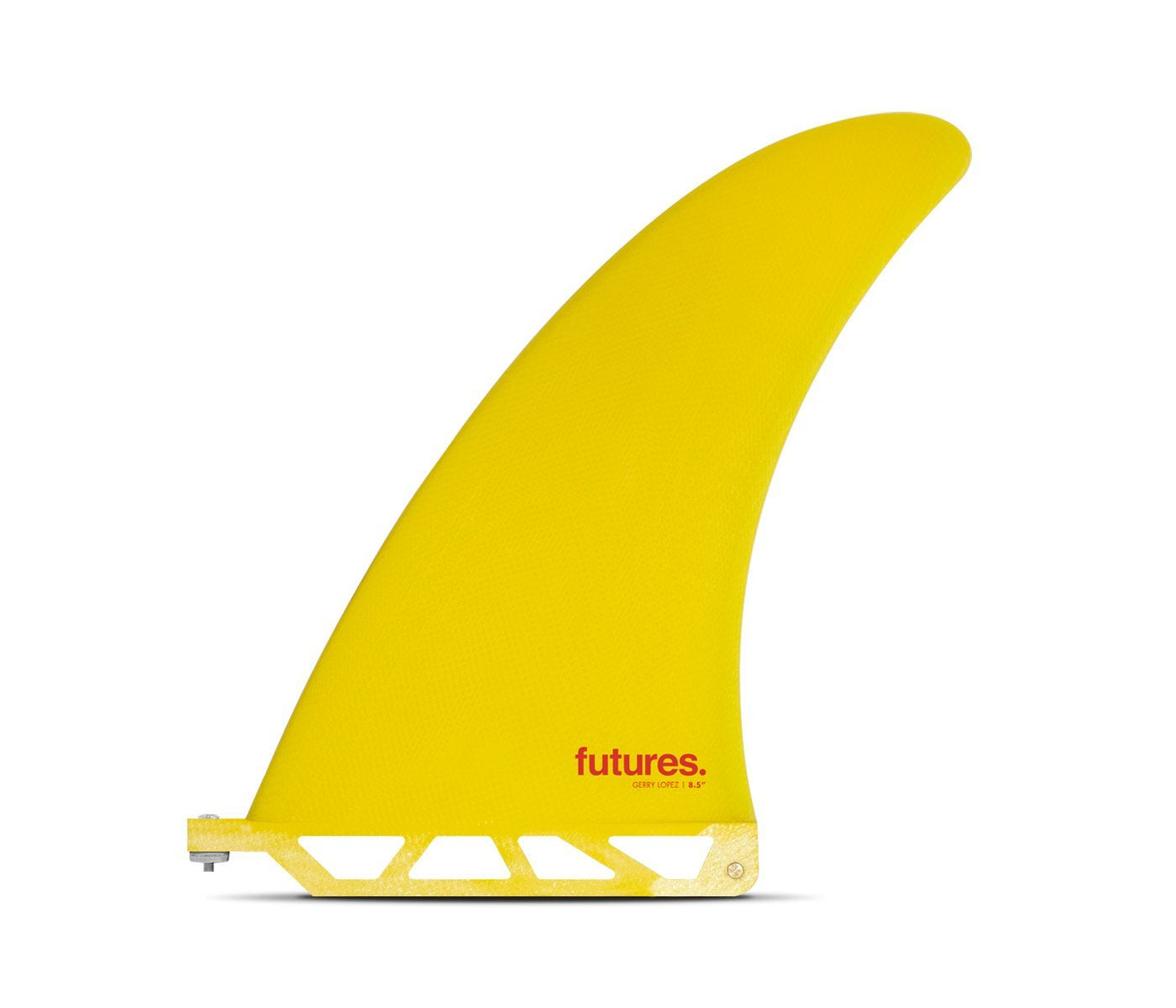 FUTURES GERRY LOPEZ 8.5 FIBREGLASS SINGLE FIN - YELLOW