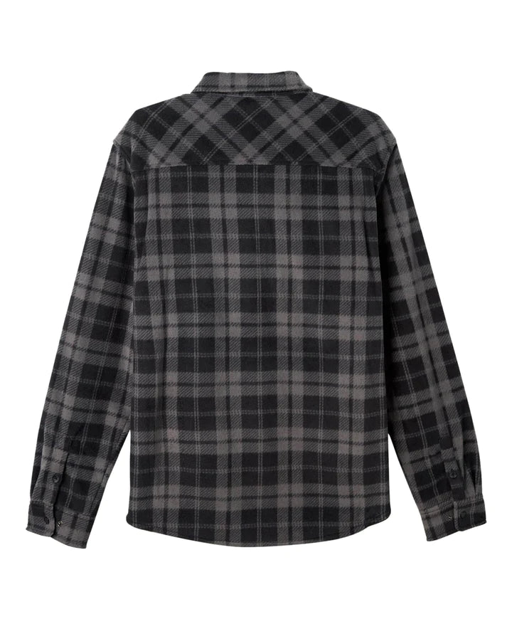 ONEILL GLACIER PLAID MENS LS SHIRT - BLACK