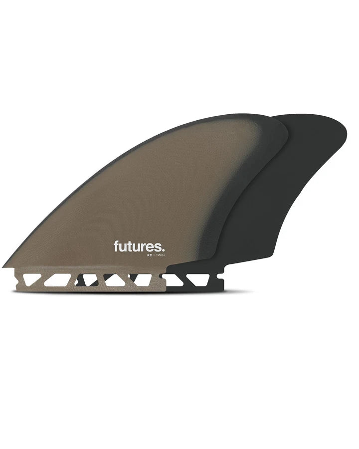 FUTURES K2 GLASS TWIN KEEL - BROWN / GREY