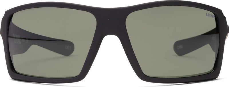 LIIVE THE EDGE SUNGLASSES - MATT BLACK POLARISED
