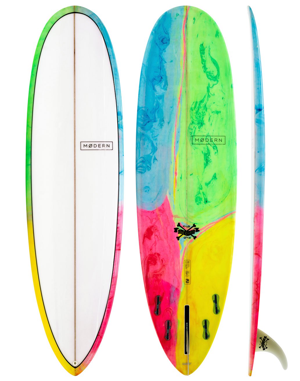 MODERN LOVE CHILD SURFBOARD PIN TAIL HYBRID - PU