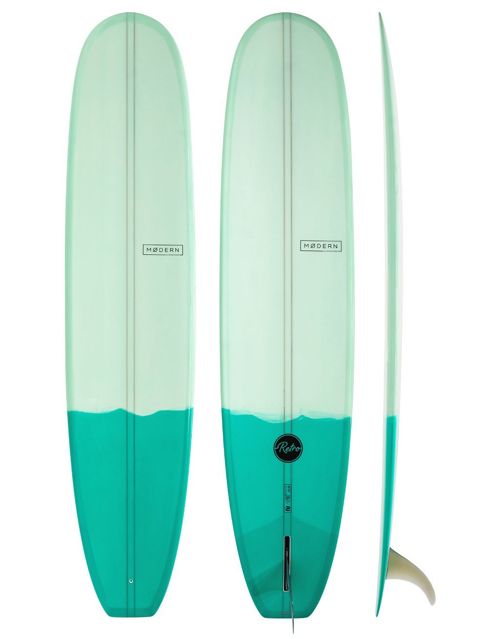 MODERN RETRO SQUARE TAIL LONG BOARD - TWO TONE PU