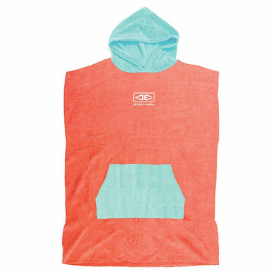 OCEAN & EARTH YOUTH HOODED PONCHOS - MIXED COLOURS