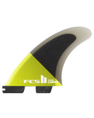 FCS II CARVER PC ACID BLACK TRI FIN SET - THRUSTER