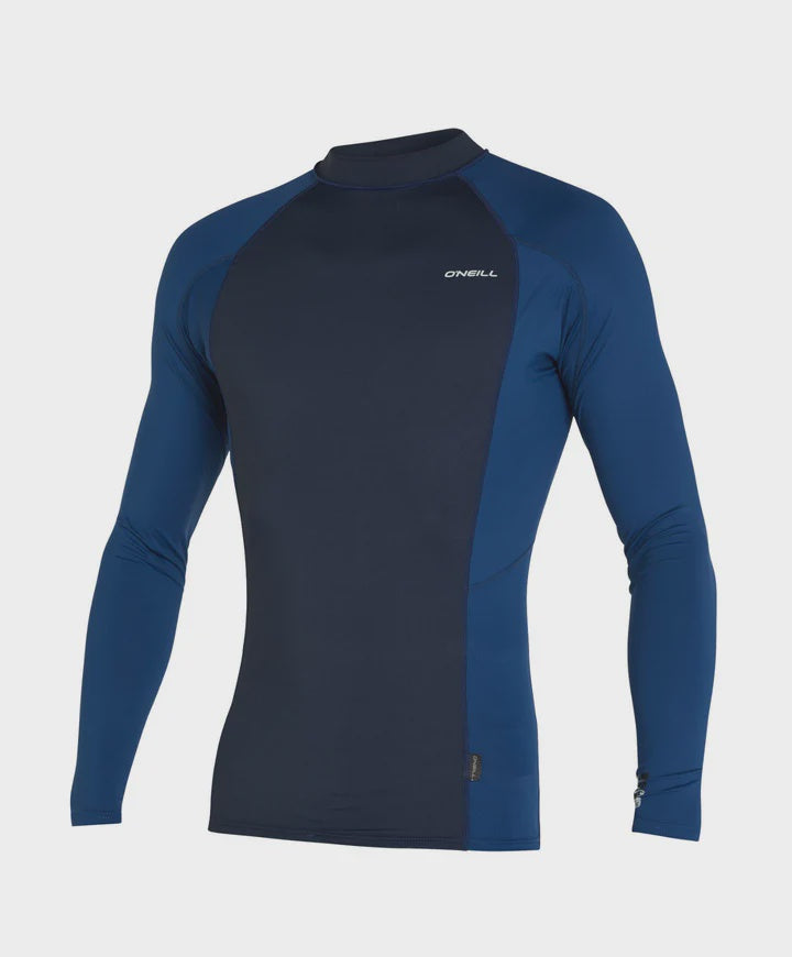 ONEILL PSYCHO UV LS RASH VEST - ABYSS/MARINE