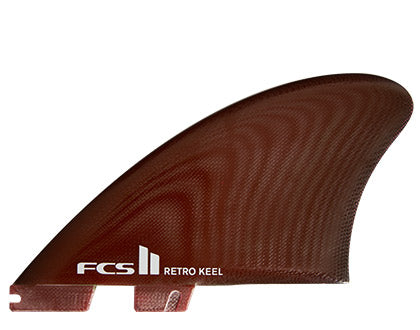 FCS II RETRO KEEL TWIN FIN SET - RED