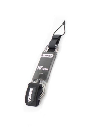 SUP LEASH 10 FT - COILED & STRAIGHT - OCEAN AND EARTH