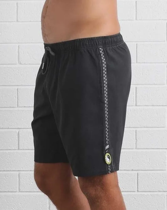 T&C ROCKIES MENS SHORTS - WASHED BLACK