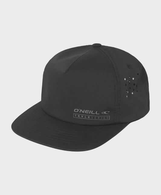 ONEILL TRAVERSE HYBRID SNAP BACK CAP - BLACK