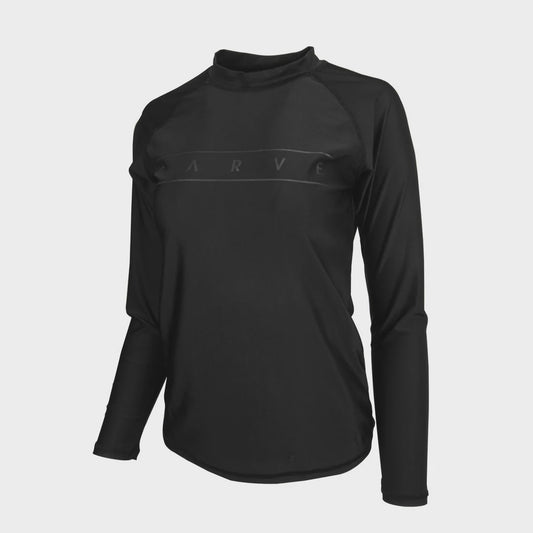 CARVE LYNX WOMENS LS RASHIE - BLACK