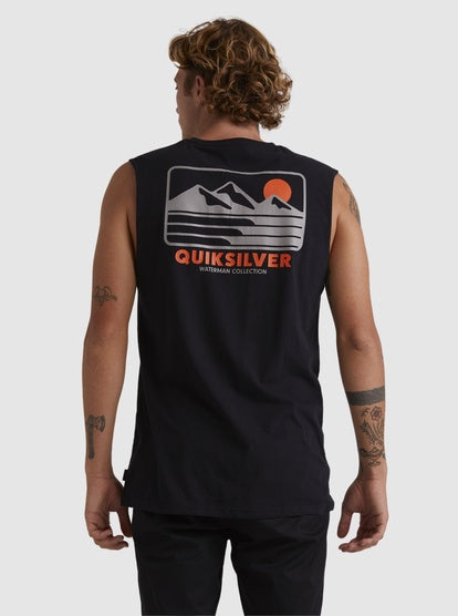 SALE CLEARANCE - QUIKSILVER OUTER ISLAND MUSCLE SHIRT - BLACK