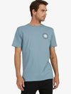 QUIKSILVER OUTER ZONE SS MENS TEE - CITADEL BLUE