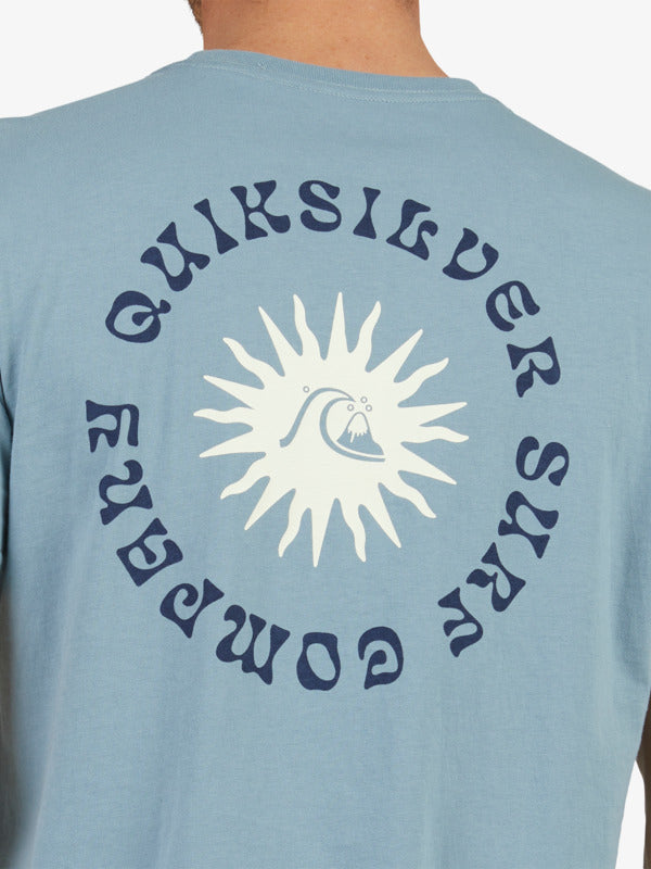 QUIKSILVER OUTER ZONE SS MENS TEE - CITADEL BLUE